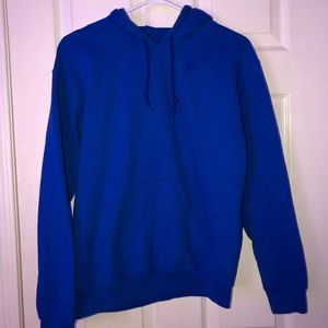 Basic blue hoodie.